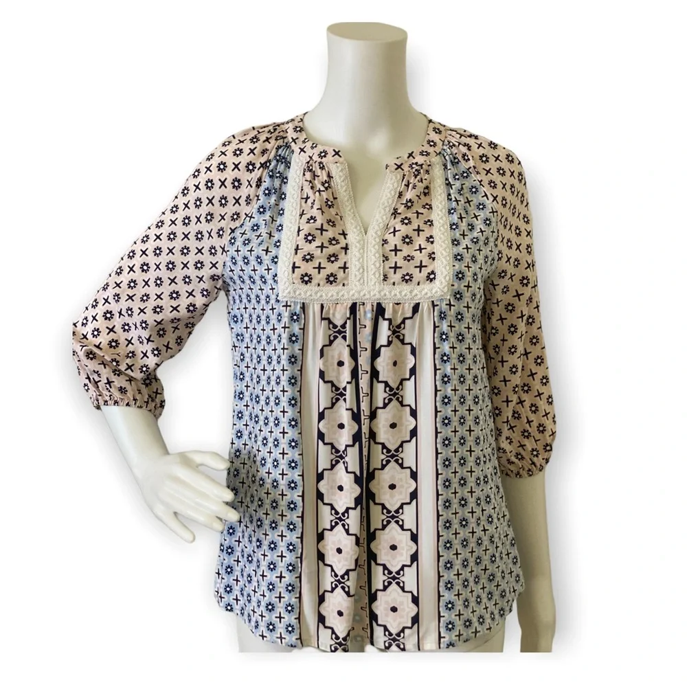 Crown & Ivy™ Petite Peasant Top - Picture 5 of 6
